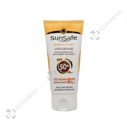 کرم ضد آفتاب SPF50 فاقد جاذب های شیمیایی سان سیف
